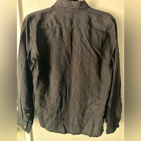 Black Button-Up Shirt - Picture 2 of 4